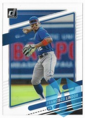 2021 Panini Chronicles Clearly Donruss Francisco Lindor #4 New York Mets Acetate